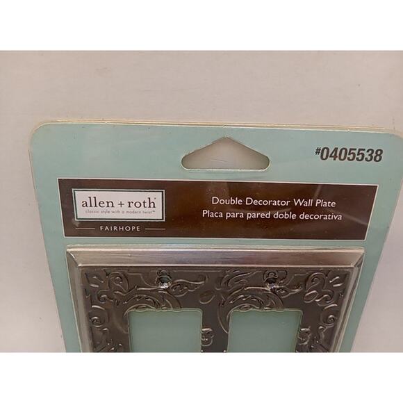 2 Pack Outlet Cover Plate Fairhope Heirloom Silver Double GFCI $10.95 - Picture 3 of 13